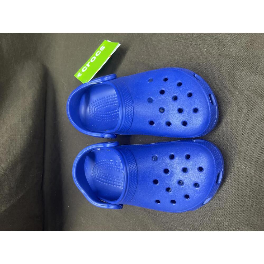 Blue Crocs Classic Clogs Boys Size 6